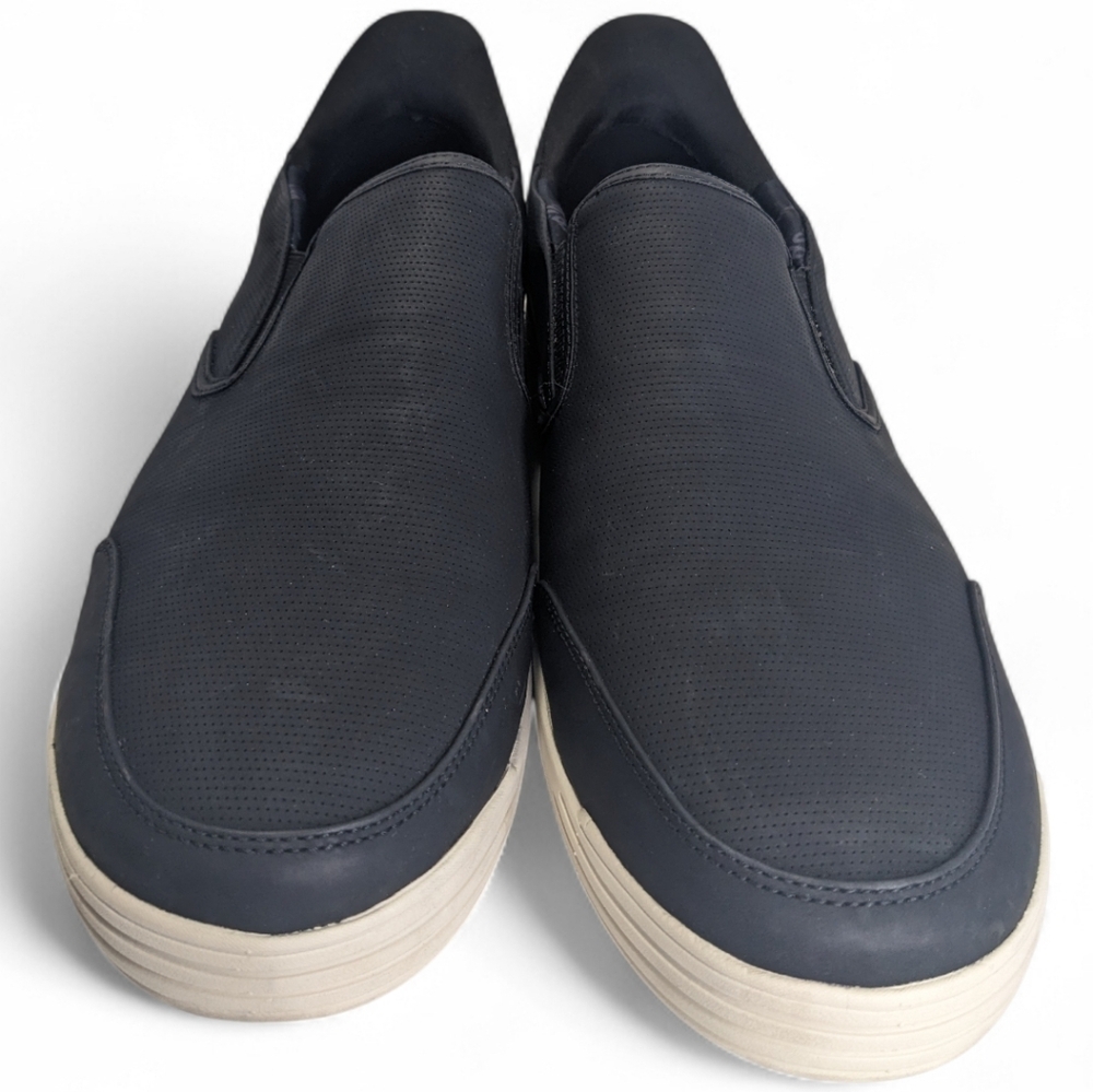 Nunn Bush Men's Kore City Walk EZ Moc Toe Black Slip-On Loafers Size 13W